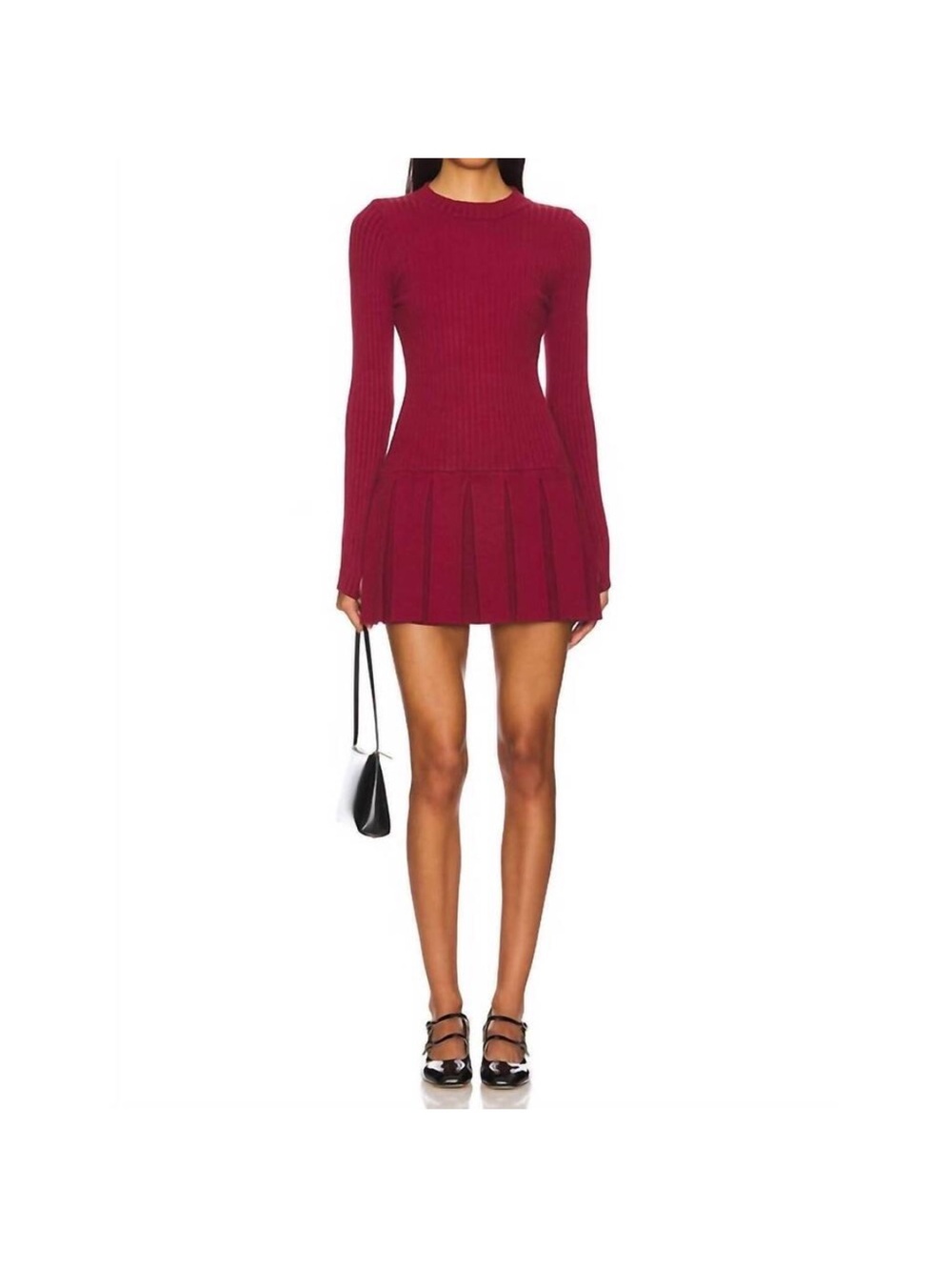 NEW FREE PEOPLE emmy mini dress in aged red Sz S